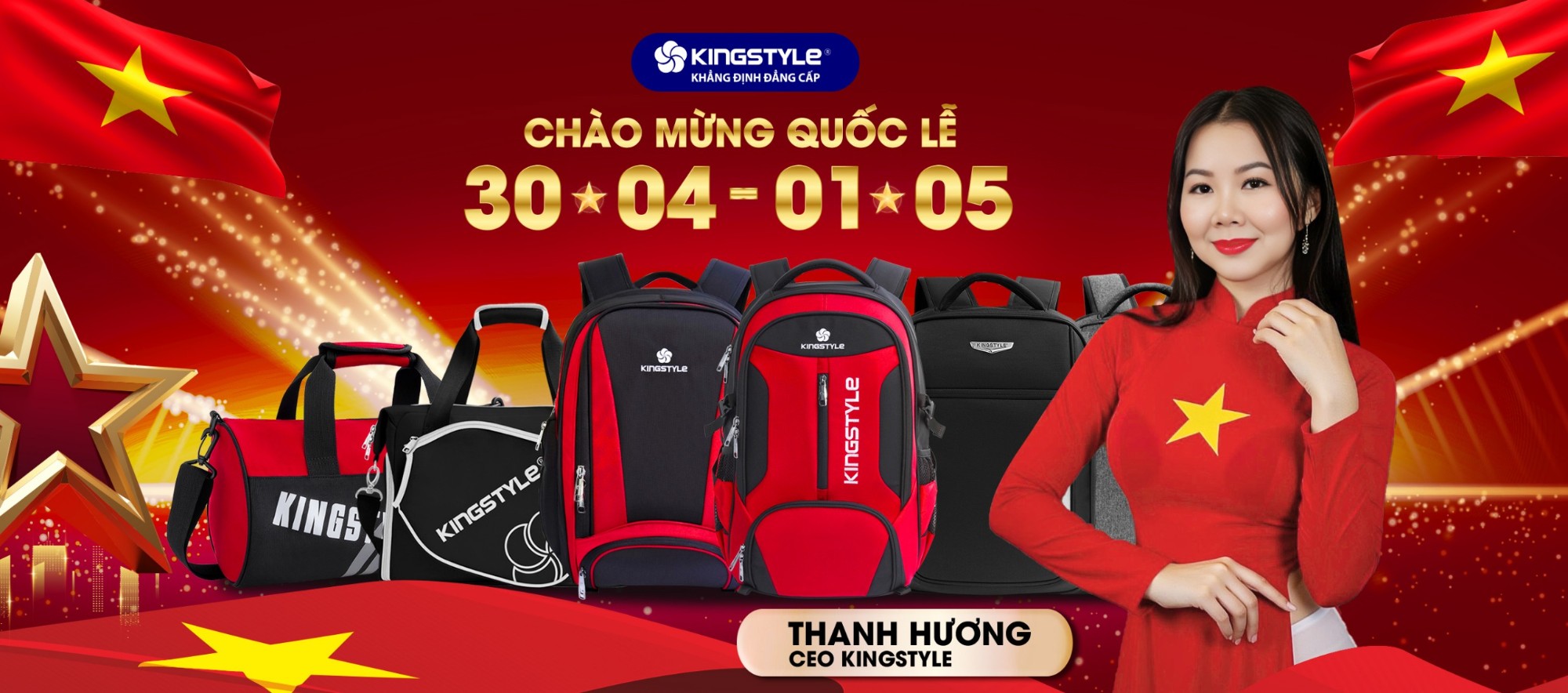 Baner Giải Phòng Miễn Nam Thống Nhất Đất Nước